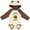 Natural & Brown w Ears, variant on Inktastic I Belong to Jesus Boys or Girls Long Sleeve Baby Bodysuit