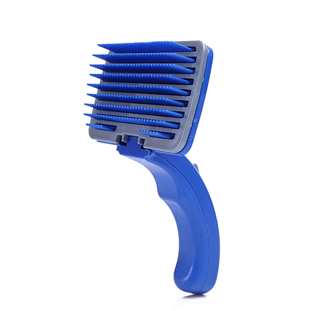 Pet Dog Plastic Grooming Comb Shedding Small Comb for Dogs Puppy (Blue)