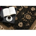 thumbnail image 2 of 5' X 8' Black and Ivory Oriental Power Loom Area Rug, 2 of 5
