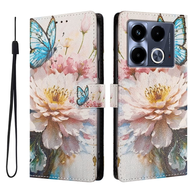 FOXDOCK Funda Tipo Cartera para infinix Note 40 5G con Soporte y Correa – Diseño de Patrones Lindos