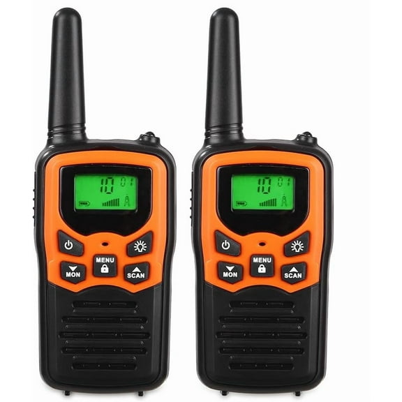 Walkie Talkies Long Range Adults with 22 FRS Channels Family Walkie Talkie with LED Flashlight LCD for Hiking