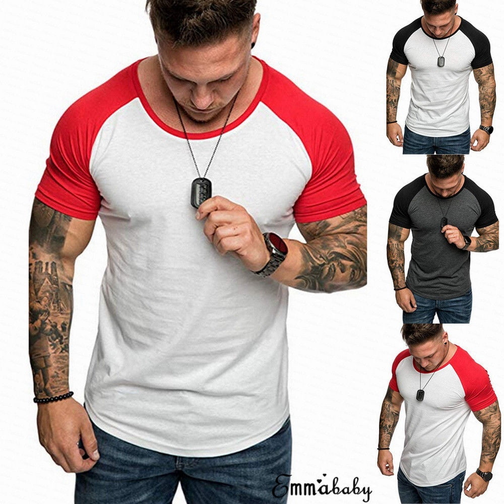 slim fit muscle t shirts
