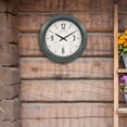 thumbnail image 5 of La Crosse Clock 18.40" Hamilton Indoor/Outdoor Blue Analog Quartz Analog Metal Clock, 433-3838, 5 of 6