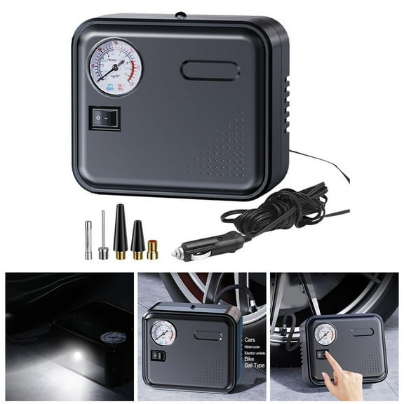 12V Portable Air Compressor for Car Tires Electric Corded Inflator Pump