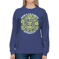 thumbnail image 2 of Down to Earth Literally Skeleton Art Women's Sweatshirt, 2 of 3