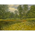 thumbnail image 2 of Adamov, Alexey 18x15 White Modern Wood Framed Museum Art Print Titled - Spring Landscape II, 2 of 4