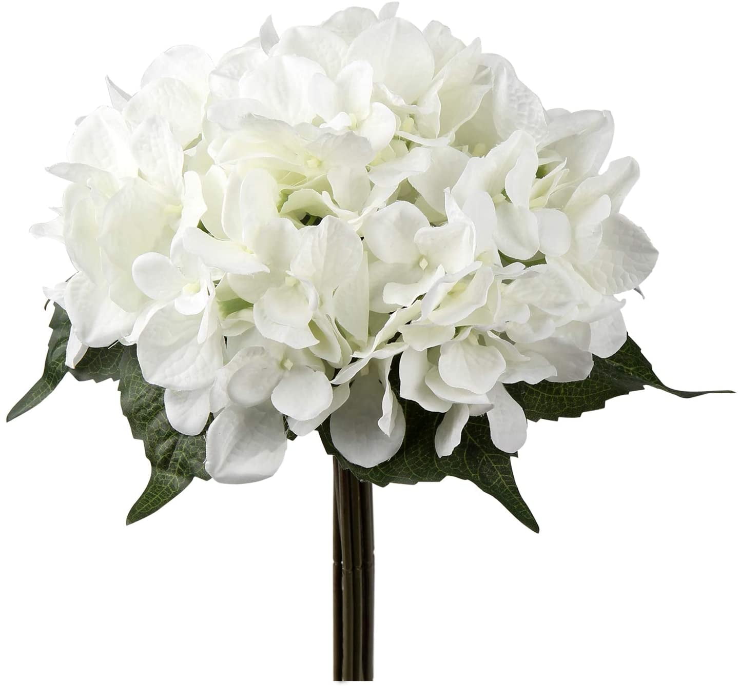WHITE 41" tall 4 Stems Silk Hydrangea Artificial Flowers Wedding Centerpieces 