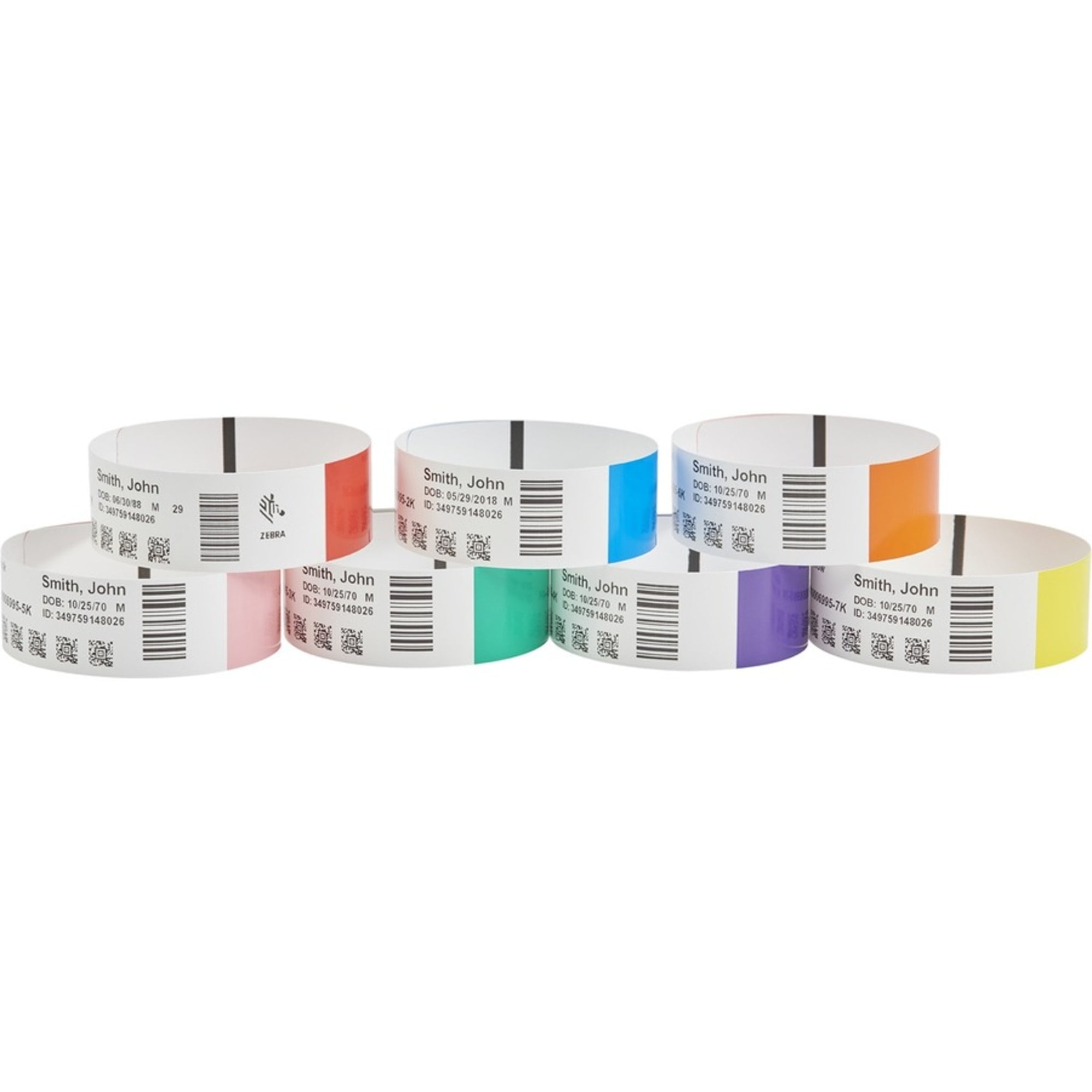 Zebra DT Wristband Cartridge Kit, Polypropylene, Blue (1" x 11")