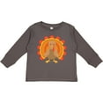 thumbnail image 3 of Inktastic Thanksgiving Turkey Boys or Girls Long Sleeve Toddler T-Shirt, 3 of 5