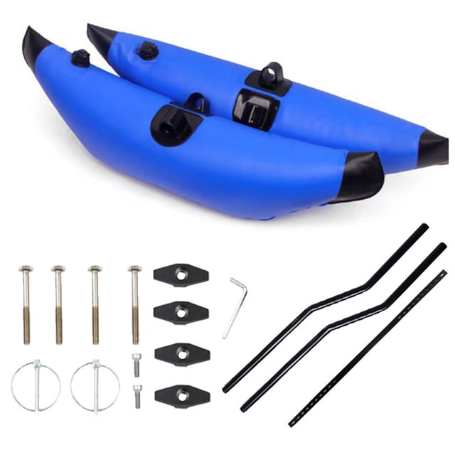 Kayak Inflatable Fishing Boat Standing Buoyant PVC Stabilizer Set for Kayaking Rowing Easy Installation Balanced Buoyant Kit