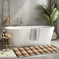 thumbnail image 2 of Brown Beige Green and Red Checkered Pattern Kitchen Rug Mat,Kitchen Runner Rugs Non Skid Washable,Decorative Kitchen Floor Mats for Kitchen,Sink,Laundry,17"x47.2", 2 of 7