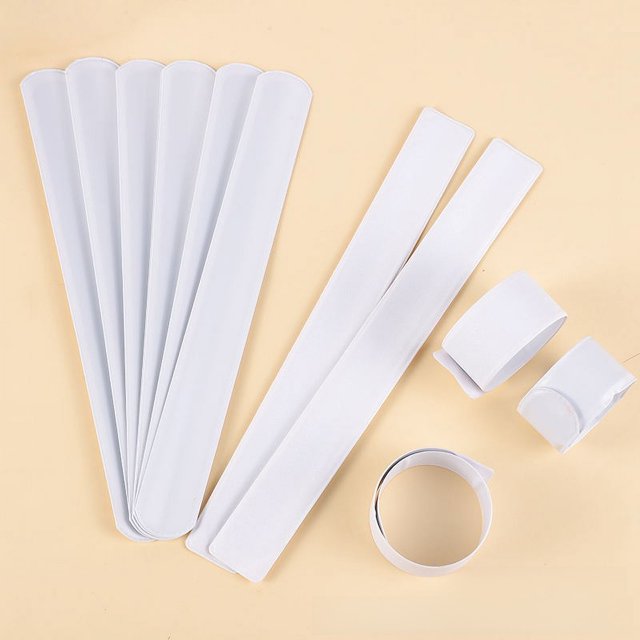 Correa de muñeca de color blanco puro, juguete de peluche, anillo a presión, accesorios para pintar, pulsera DIY, anillo de raqueta para niños, barra de acero