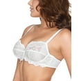 thumbnail image 3 of Wingslove Women's Full Coverage Floral Lace Balconette Underwire Demi Bra, 3 of 6