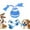 Blue, variant on Dog Toy, News - Interactive Smart Rolling Pet Ball, Interactive Dog Toys for Aggressive Chewers, USB Rechargeable Smart Motion Pet Bal