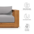thumbnail image 3 of Tahoe 2-Piece Armchair and Ottoman Set in Natural Light Gray, 3 of 8
