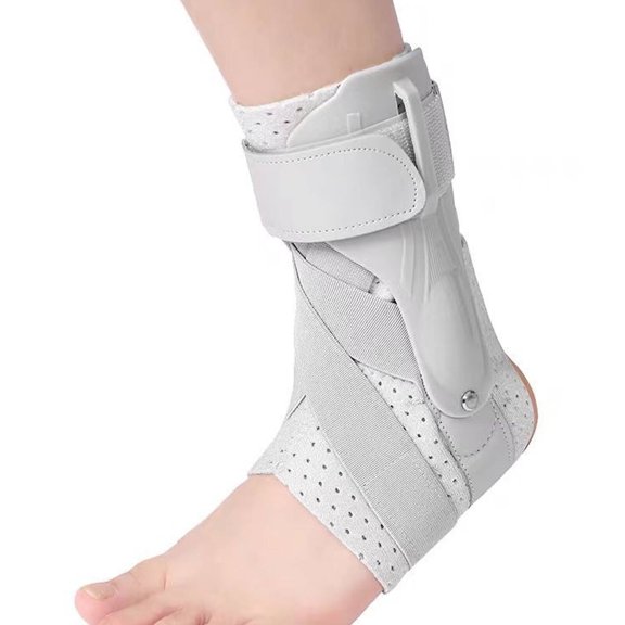 BESTSKY Ankle Brace,Comfortable Neuropathy Socks,Ergonomic Ankle Sleeve for Stability,Gray,L