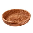 thumbnail image 4 of Wicker Bread Basket Round Handwove Wicker Fruit Basket for Home Fruit Wallet L, 4 of 8