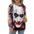 thumbnail image 4 of Joker Hoodies for Men Women, Unisex Hooded Sweatshirt, Oversized Pullover with 3D Print, Casual Loose Fit Hoodie, S-6XL, 4 of 8