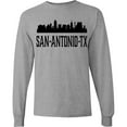 thumbnail image 3 of Inktastic San Antonio Texas City Skyline Long Sleeve T-Shirt, 3 of 5