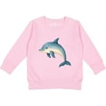 thumbnail image 2 of Inktastic Cute Blue Dolphin Toddler Sweatshirt, 2 of 4