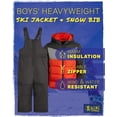thumbnail image 2 of iXtreme Boys Snowsuit Set - 2 Piece Insulated Ski Jacket and Overall Snow Bibs for Boys (12M-7), 2 of 7