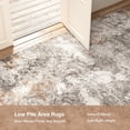 thumbnail image 4 of 2'x6' Runner Rug for Hallway, Washable Small Indoor Rug Neutral Abstract Beige, Low Pile & Stain Resistant Carpet for Kitchen Bedside Laundry, 4 of 10