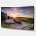 thumbnail image 2 of Stunning Sunrise over Countryside - Seashore Canvas Art Print, 2 of 3