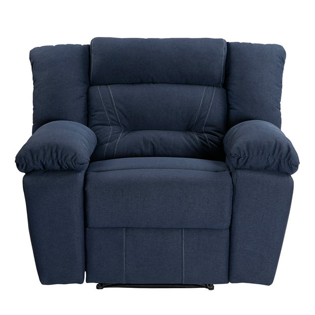 Sillón Reclinable Mecedora Bumers 1 Plaza Azul Marino