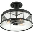 thumbnail image 4 of Quoizel Ludlow 3-Light 13" Ceiling Light in Earth Black, 4 of 4