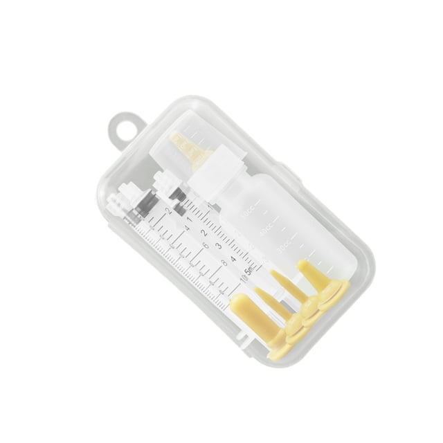 Greeniant Kit de biberón de silicona para mascotas, pezones de repuesto para mascotas, jeringas de lactancia con báscula transparente, gatitos, Type3 NO3
