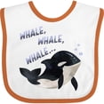 thumbnail image 3 of Inktastic Whale, Whale, Whale Cute Orca Pun Boys or Girls Baby Bib, 3 of 4