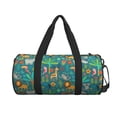 thumbnail image 2 of Fotbe Jungle Animals Pattern Foldable Sports Gym Bag with Wet Dry Pocket, Ultralight Travel Bag, Large Capacity Duffel Bag, Splash Proof Carry on Bag, Overnight Bag, Weekender Bag, 2 of 8