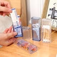thumbnail image 7 of 2Pcs Floss Holder,Toothpick Dental Floss Pick Holder Storage Box Portable Transparent Plastic Mini Swab Storage Case for Travel,Floss Dispenser Tooth Picks Flossers Case, 7 of 7
