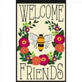 thumbnail image 2 of Bee Welcome Friends Flag 2 Sided Decorative Banner, 2 of 2