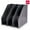 Black, variant on Deli Desk File Organizer Metal Magazine File Holder Magazine Rack with 3 Vertical Compartments for Office, Home, Black
