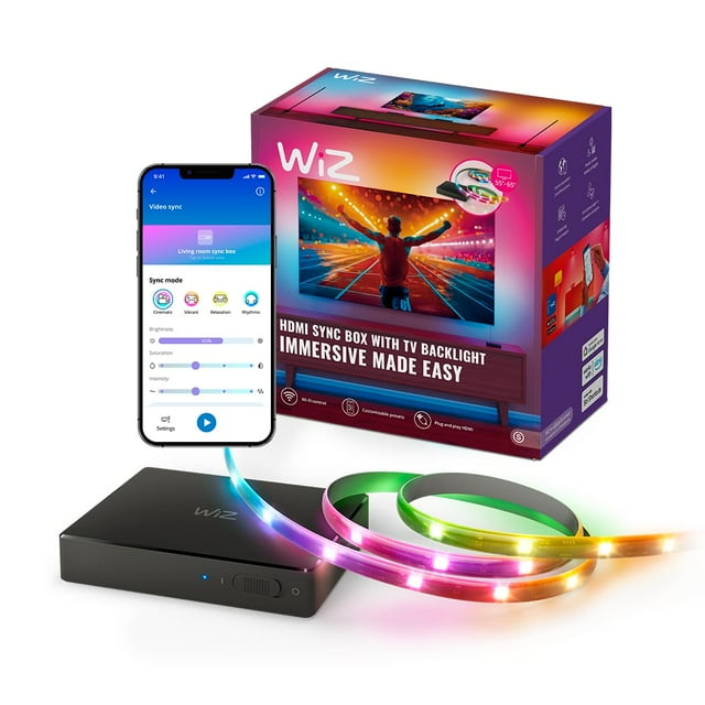 Caja de sincronización HDMI WiZ con retroiluminación de TV para televisores de 55-65 pulgadas