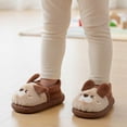 thumbnail image 2 of Kids Plush Cartoon Slippers, Warm -Lined Indoor Booties, Soft Non- Winter Shoes for Boys and Girls, 2 of 9