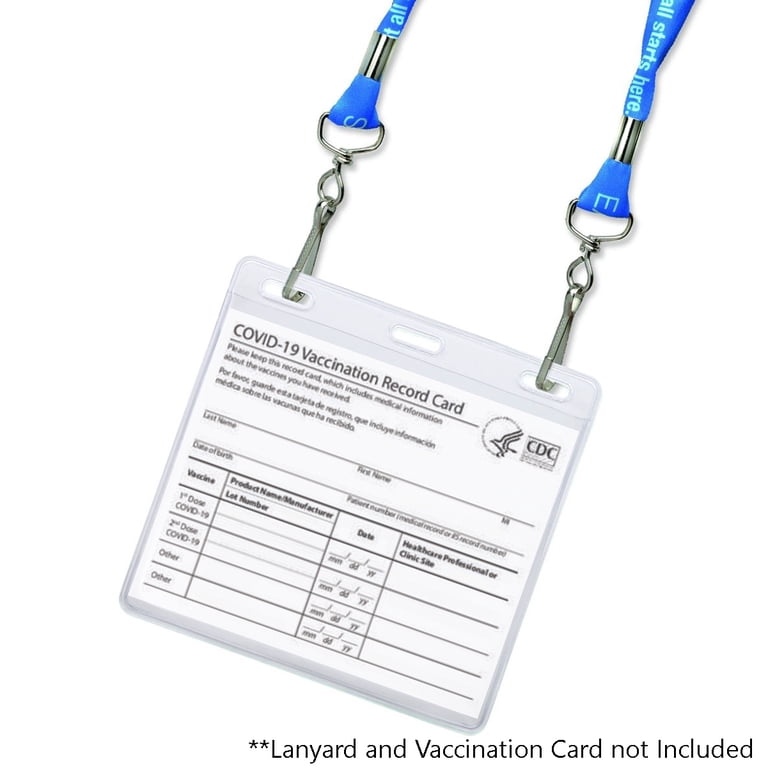 plastic sleeves for cdc cards Vaccine Card HolderVaccine Card Protector Waterproof Covid Vaccination Card Holder 4 X 3 Inches Immunization Record Vaccination Protector Clear Vinyl Sleeve (50Pack) : Office Products Volunteer and More. Sheebo 5 Pack Covid Vaccine