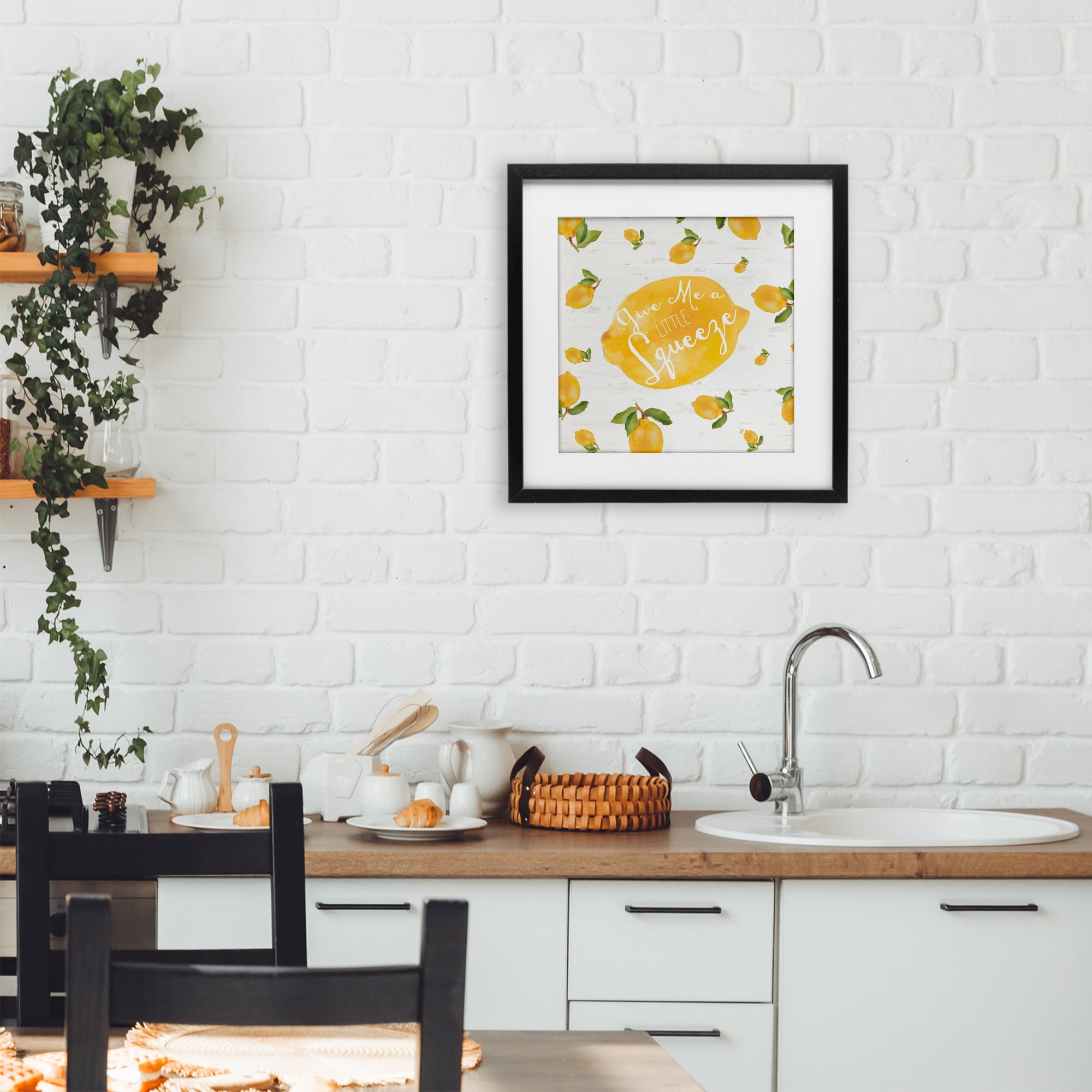 Stupell Industries Give Me A Squeeze Black Framed Print Under Glass, design by Lanie Loreth