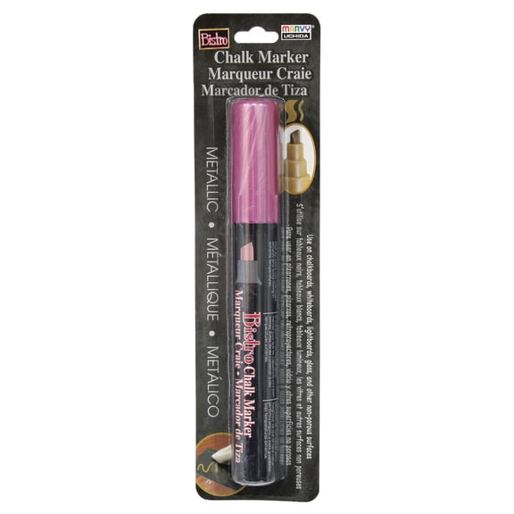 MARVY UCHIDA BISTRO CHALK MARKERS CHISEL METALLIC RED