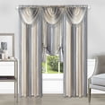 thumbnail image 4 of Achim Ombre Rod Pocket Light Filtering Curtain Tie Up Shade, Grey, 50" x 63", 4 of 5