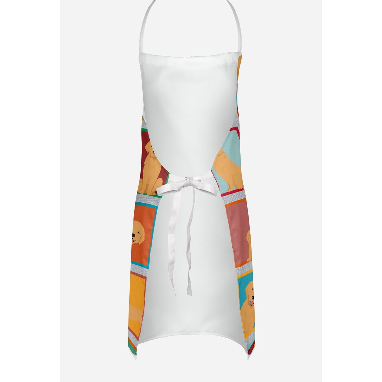 Lots of Golden Retriever Apron 27 in x 30 in