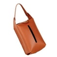 thumbnail image 4 of Car PU Leather Tissue Dispenser Case Holder Fixed Back Seat 7.8x4.5x3 Inch with Light Brown, 4 of 9
