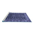 thumbnail image 2 of Ahgly Company Machine Washable Indoor Square Persian Blue Traditional Area Rugs, 3' Square, 2 of 4