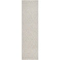 thumbnail image 3 of SAFAVIEH Natura Tracery Geometric Runner Rug, Silver/Ivory, 2'3" x 18', 3 of 10