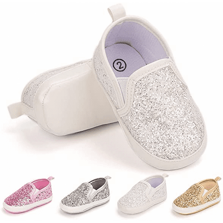 

Wish Baby Girls Boys Canvas Shoes Soft Sole Toddler Slip On Newborn Crib Moccasins Casual Sneaker Boy s Flat Lazy Loafers Shoe----White（13cm） S457