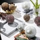 thumbnail image 3 of Bolas de esfera de mosaico. Artículos para el hogar de 15 pulgadas decorativos de vidrio craquelado para decoraciones de decoración de mesa de c Plata blanca 3pcs Macarena Bolas de esfera de mosaico, 3 of 8