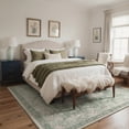 thumbnail image 5 of GENIMO 2' x 6' Runner Rug, Machine Washable Non Slip Low Pile Hallway Runner Rug for Kitchen Laundry Room, Modern Floral, Sage Blush, 5 of 6