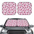 thumbnail image 2 of Gukieu Hand Drawn Strawberry Print Car Windshield Sun Visor, Foldable Anti-UV Car Sun Visor Suitable for Vans, Trucks Car Accessories-Large, 2 of 6