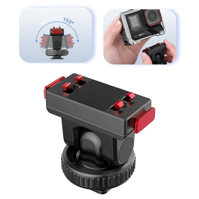 Klonfd Action Camera Expansion Adapter For Pro 2 Pan Tilt Quick Release Base Cold Boot,Camera Accessories Outdoor Shooting Easy Installation And Removal